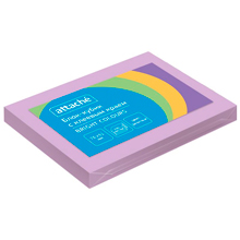 Стикеры Attache Simple 76х51 мм пастельные фиолетовые (1 блок,100 листов)