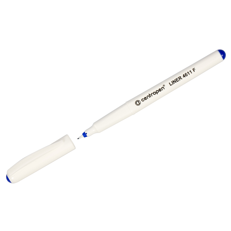 Ручка капиллярная Centropen Liner 4611 синяя, 0,3мм, трехгранная