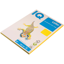 Бумага цветная IQ COLOR А4,80г 100 л CY39 канарееч.желт