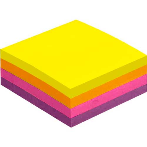 Стикеры Attache Selection куб 51х51, неон-3 4 цвета 400 л