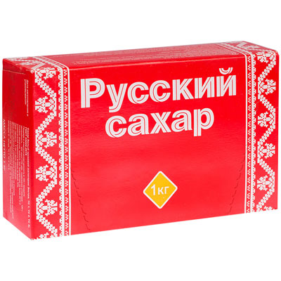 Сахар рафинад Русский сахар, 1кг, картонная коробка