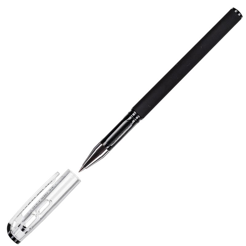 Ручка гелевая Attache черный,0,5мм, конусный наконечник