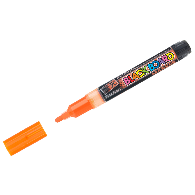 Маркер меловой MunHwa Black Board Marker оранжевый, 3мм, водная основа
