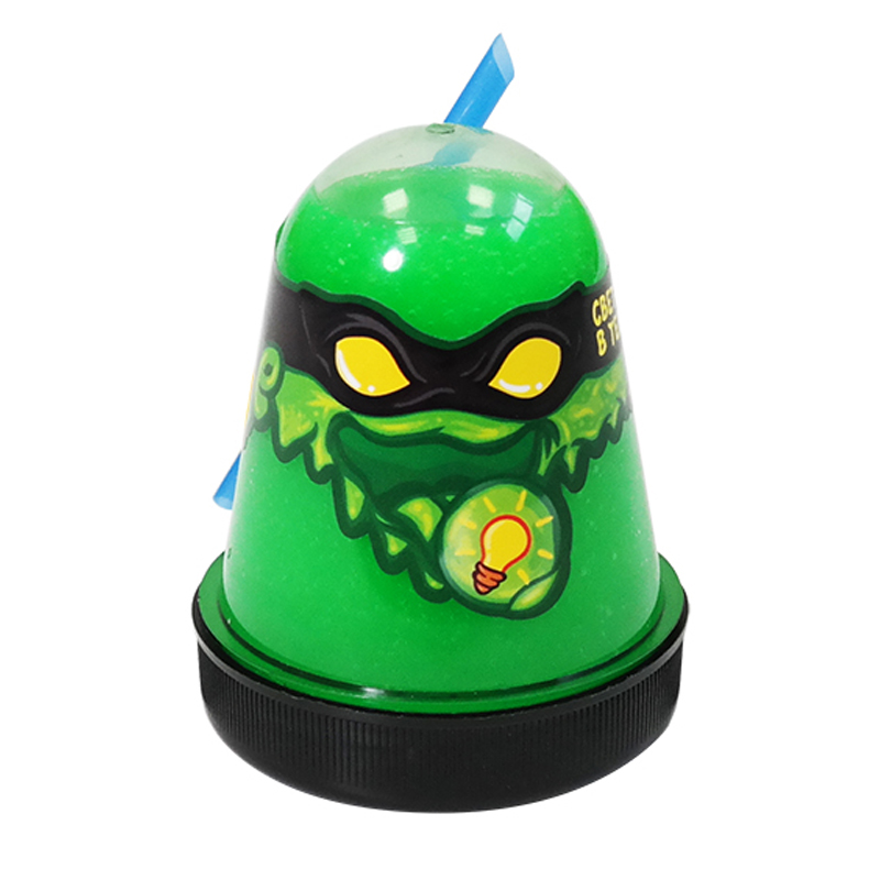 Слайм Slime Ninja, зеленый, светится в темноте, 130г