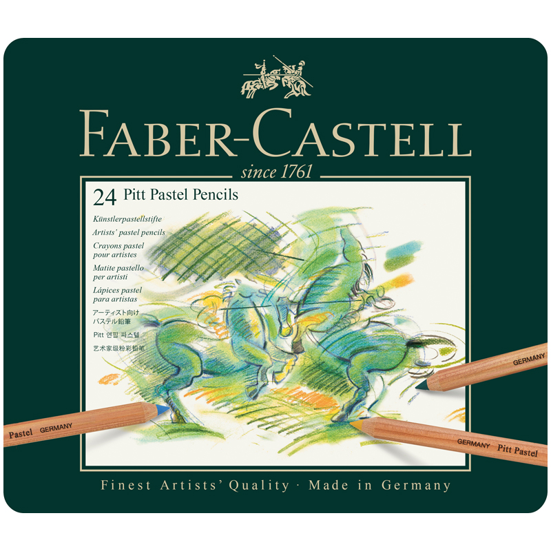 Пастельные карандаши Faber-Castell Pitt Pastel 24цв., метал. коробка