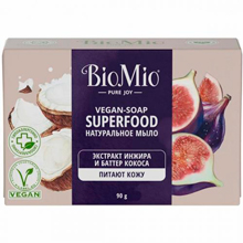 Мыло туалетное BioMio Vegan-Soap Superfood Экстракт инжира и баттер кокоса, 90 г