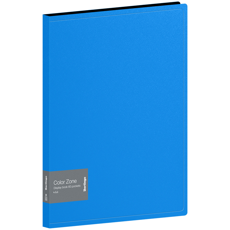 Папка с 60 вкладышами Berlingo Color Zone, 21мм, 1000мкм, синяя