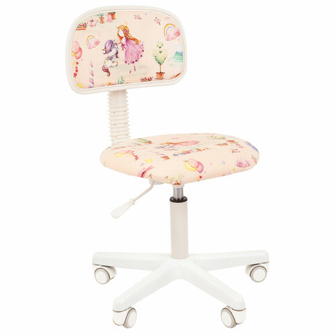 Кресло детское СН KIDS 101, без подлокотников, розовое с рисунком Принцессы, 7027819