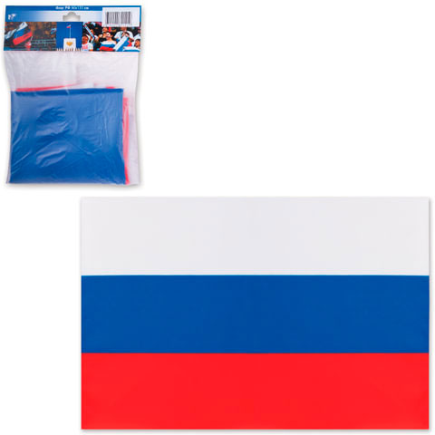 Флаг России, 90х135 см, карман под древко, упаковка с европодвесом