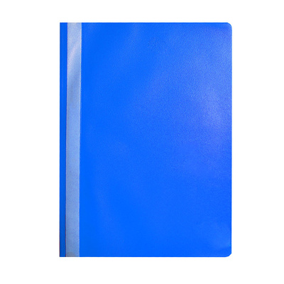 Скоросшиватель пластиковый с прозрачным верхом А4 (синий)