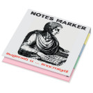 Закладки клейкие Notes Marker, 20х75 мм, 8 блоков х 40 листов, PRINTSTICK, европодвес, 02075SLO