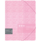 Папка на резинке Berlingo Starlight S А4, 600мкм, розовая, с рисунком