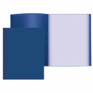 Папка с 20 файлами "Attomex" A4, 500 мкм, вкладыши 30 мкм, фактура "песок" непрозрачная синяя