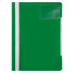 Скор-ль пластик. с проз. верхом А4 зеленый карман